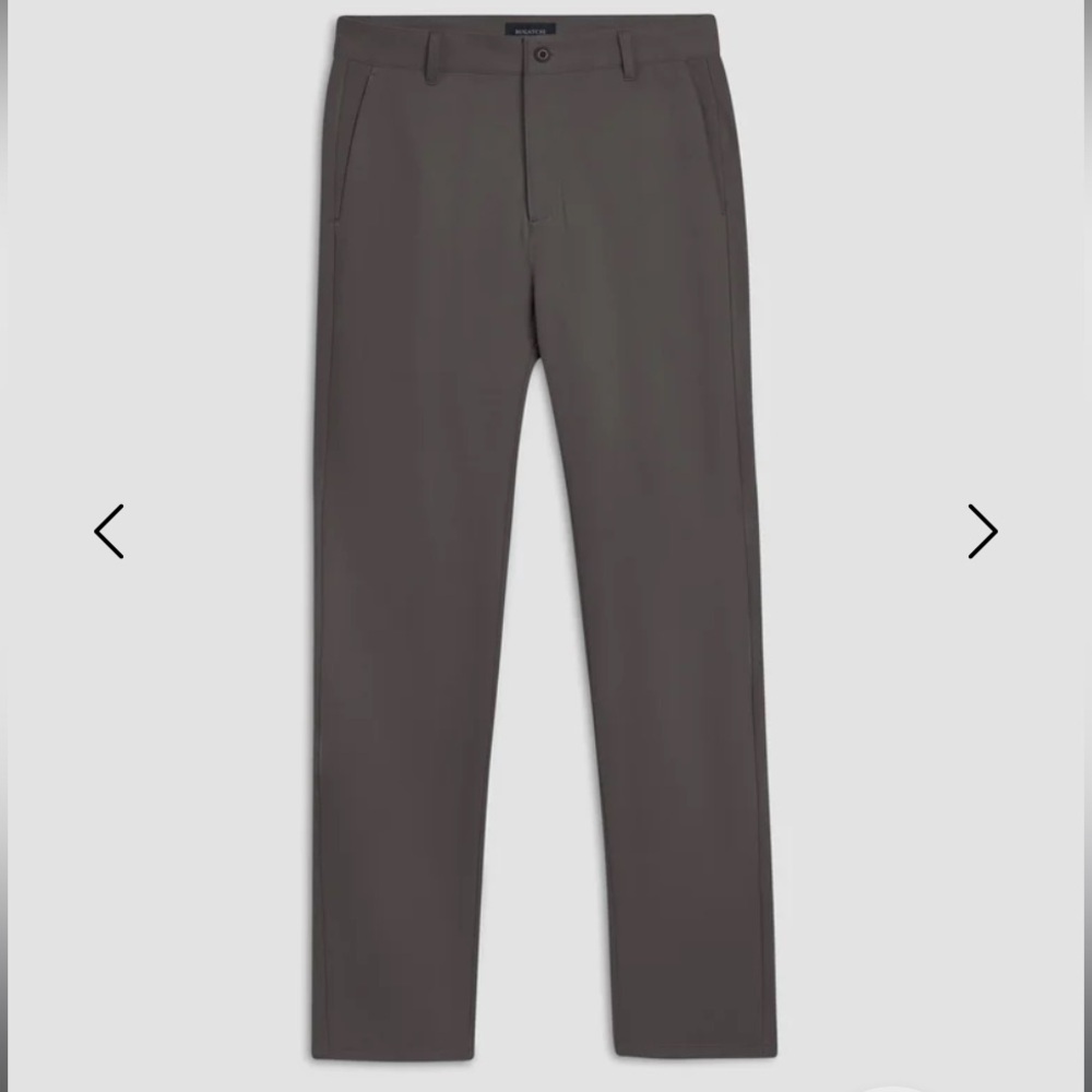 Bugatchi Performance Pants in Charcoal Gray Size 36 Men’s